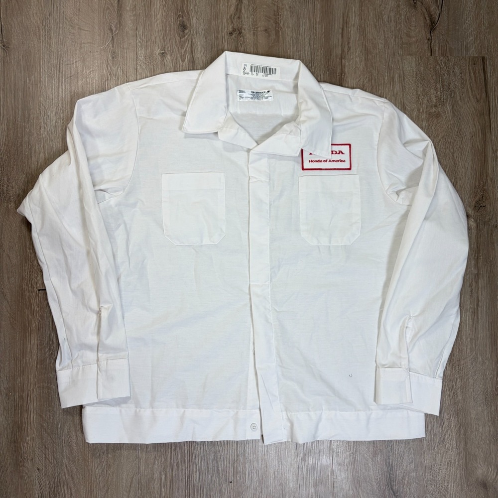 Honda Employee Crew Aramark Uniform Button Up Shirt Mens Size 1XLL